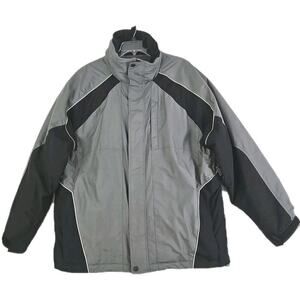 Alpine Design ~Men's Size XXL~ Gray Winter Coat Heavy Thick Jacket Zip-Up.